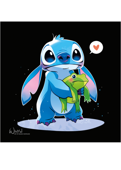 Stitch and his frog